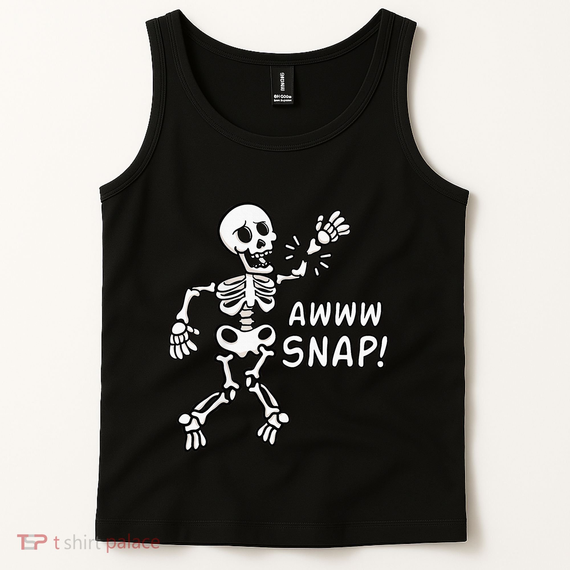 Skeleton Injury Wrist Surgery Recovery Aw Snap Broken Arm Tank Top