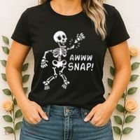 Skeleton Injury Wrist Surgery Recovery Aw Snap Broken Arm Women's T-Shirt thumb 2