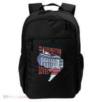 Someone In Washington Loves You Gift Backpack thumb 0