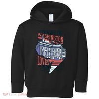 Someone In Washington Loves You Gift Toddler Hoodie thumb 0