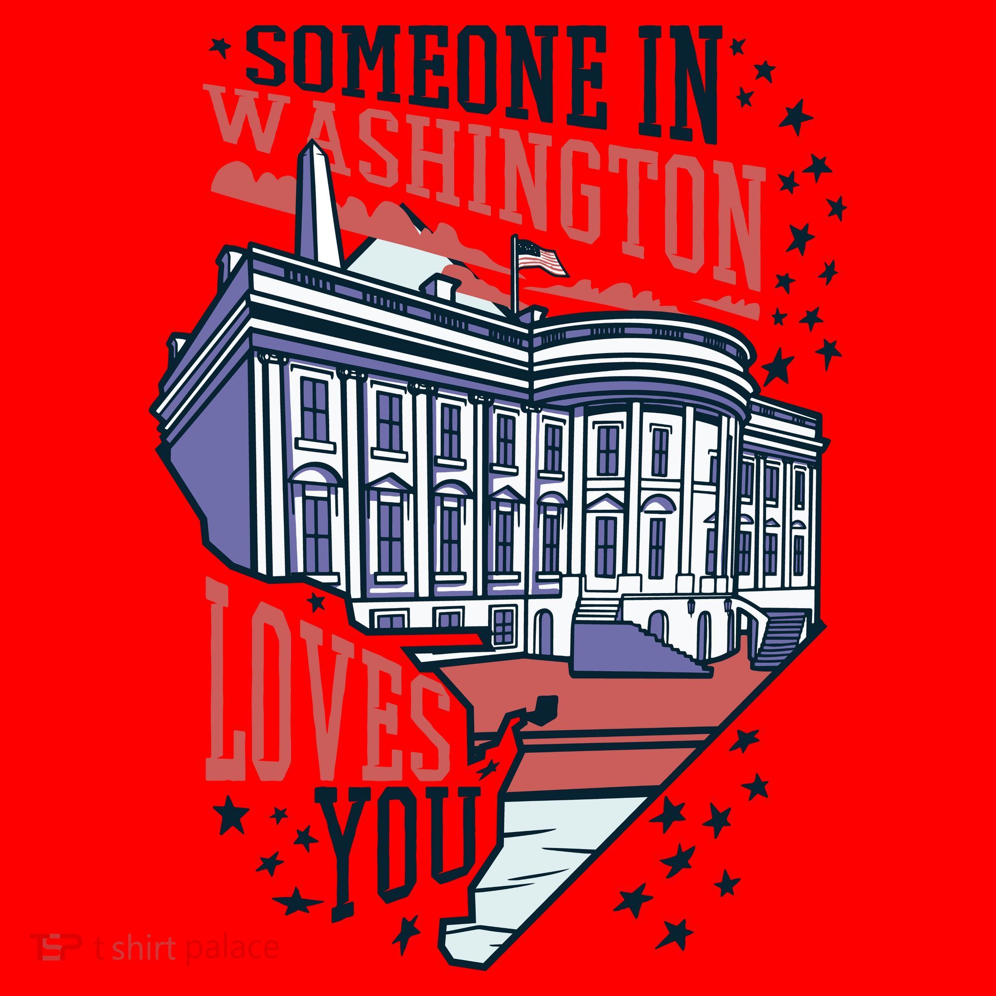 Someone In Washington Loves You Gift Santa Hat