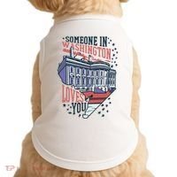 Someone In Washington Loves You Gift Doggie Tank thumb 0