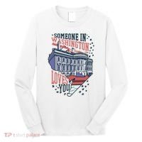 Someone In Washington Loves You Gift Long Sleeve Shirt thumb 0