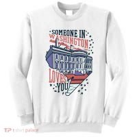 Someone In Washington Loves You Gift Sweatshirt thumb 0