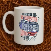 Someone In Washington Loves You Gift Coffee Mug thumb 2