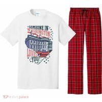 Someone In Washington Loves You Gift Pajama Set thumb 0