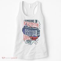 Someone In Washington Loves You Gift Women's Tank Top thumb 0
