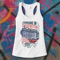 Someone In Washington Loves You Gift Women's Tank Top thumb 3