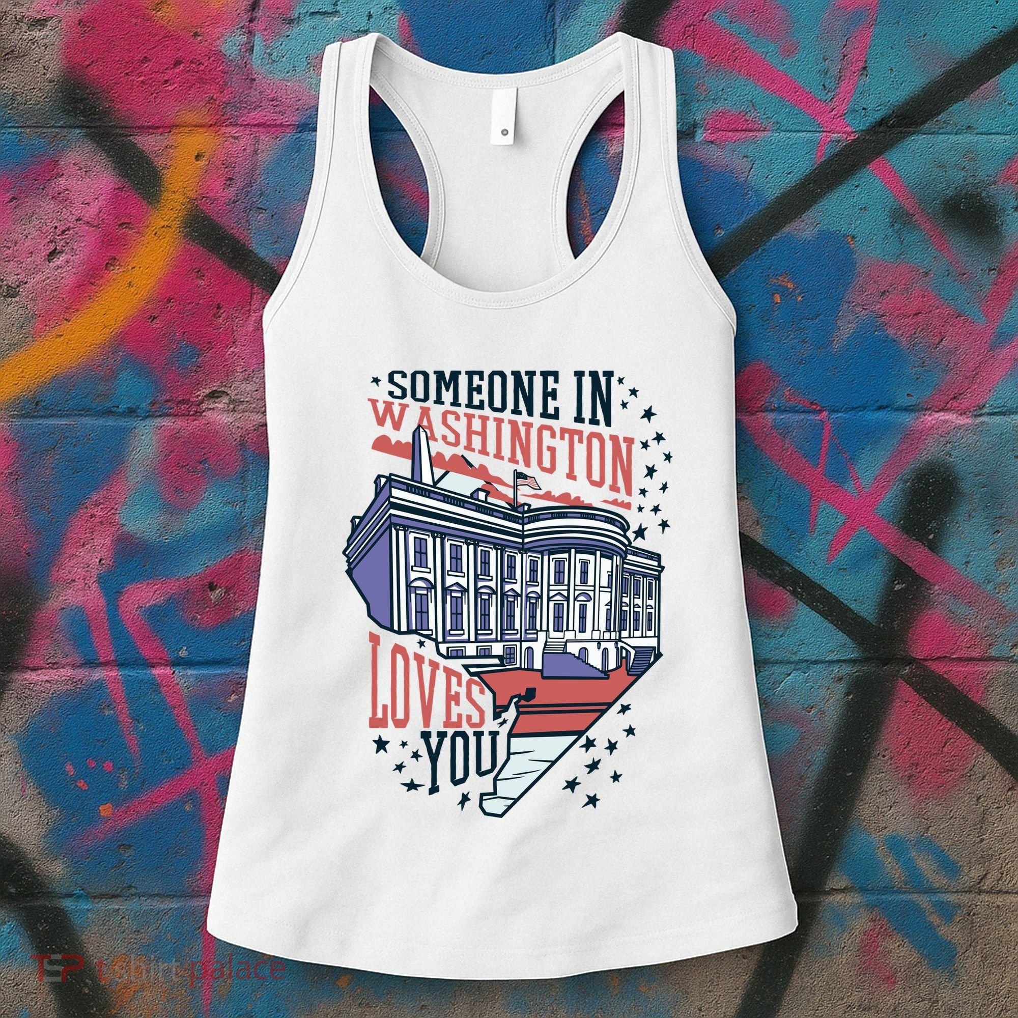 Someone In Washington Loves You Gift Women's Tank Top