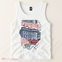 Someone In Washington Loves You Gift Tank Top thumb 2