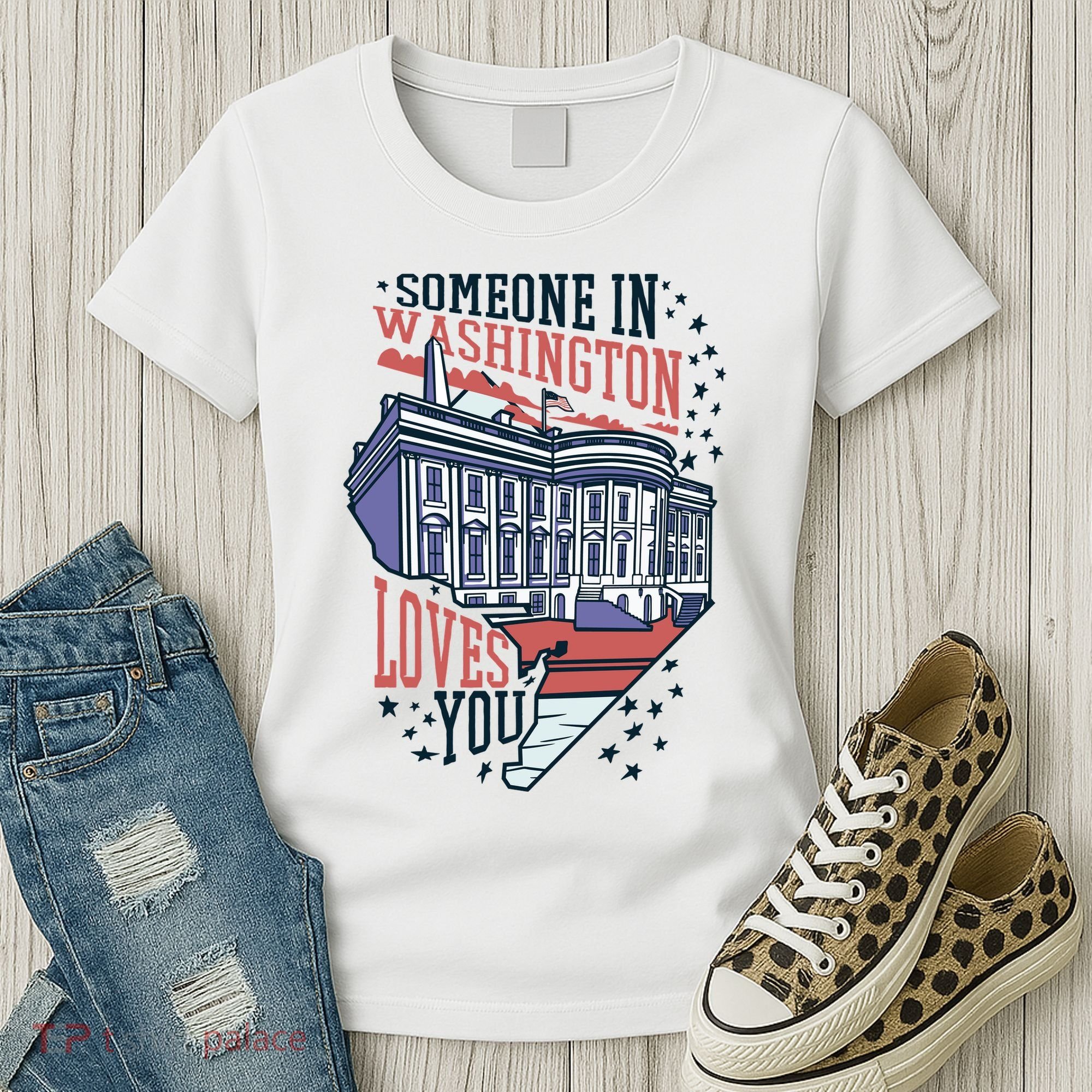 Someone In Washington Loves You Gift Women's T-Shirt