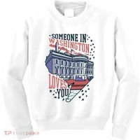 Someone In Washington Loves You Gift Kids Sweatshirt thumb 0