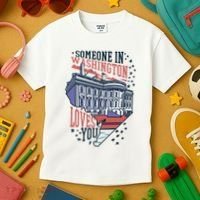 Someone In Washington Loves You Gift Kids T-Shirt thumb 3