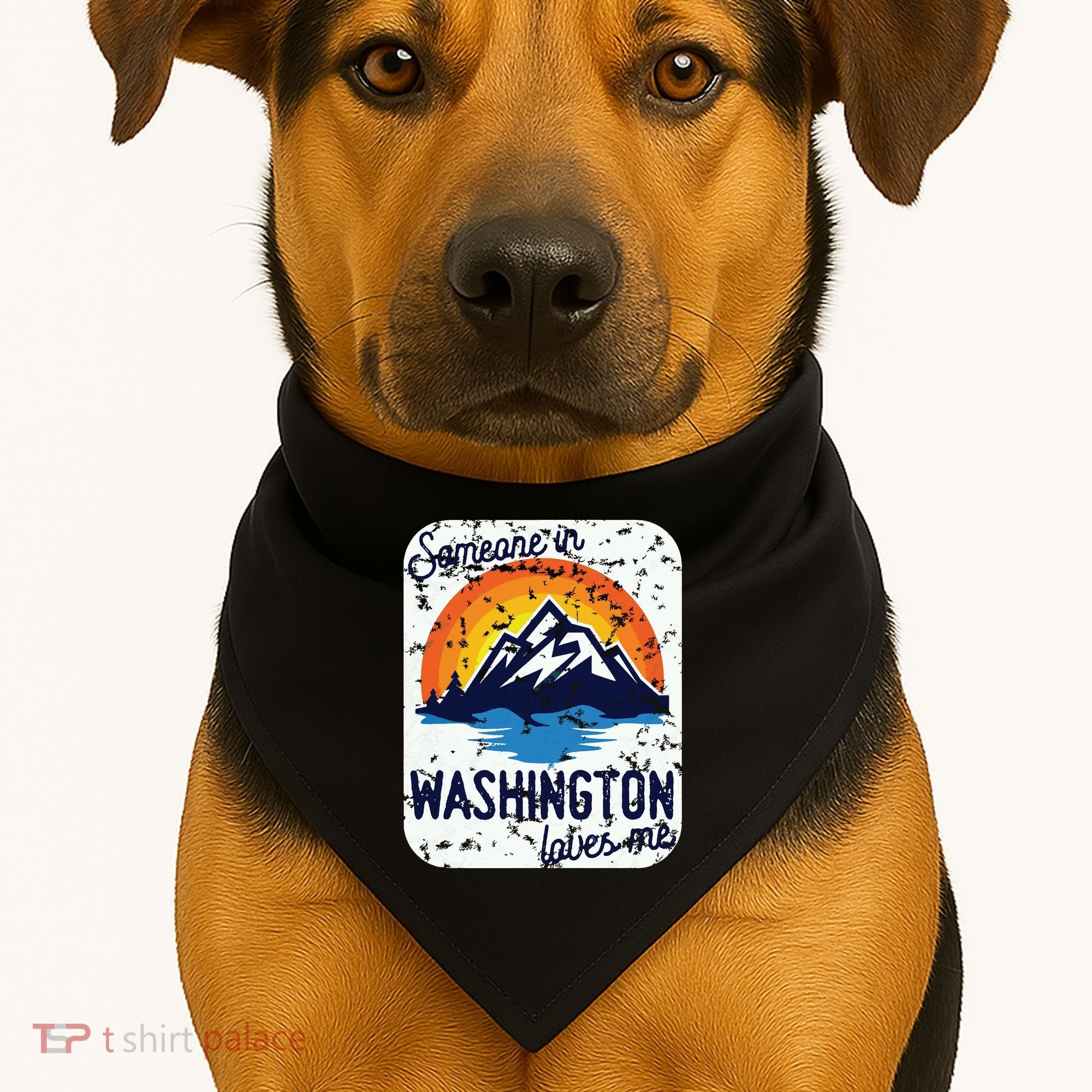 Someone In Washington Loves Me USA-Made Doggie Bandana