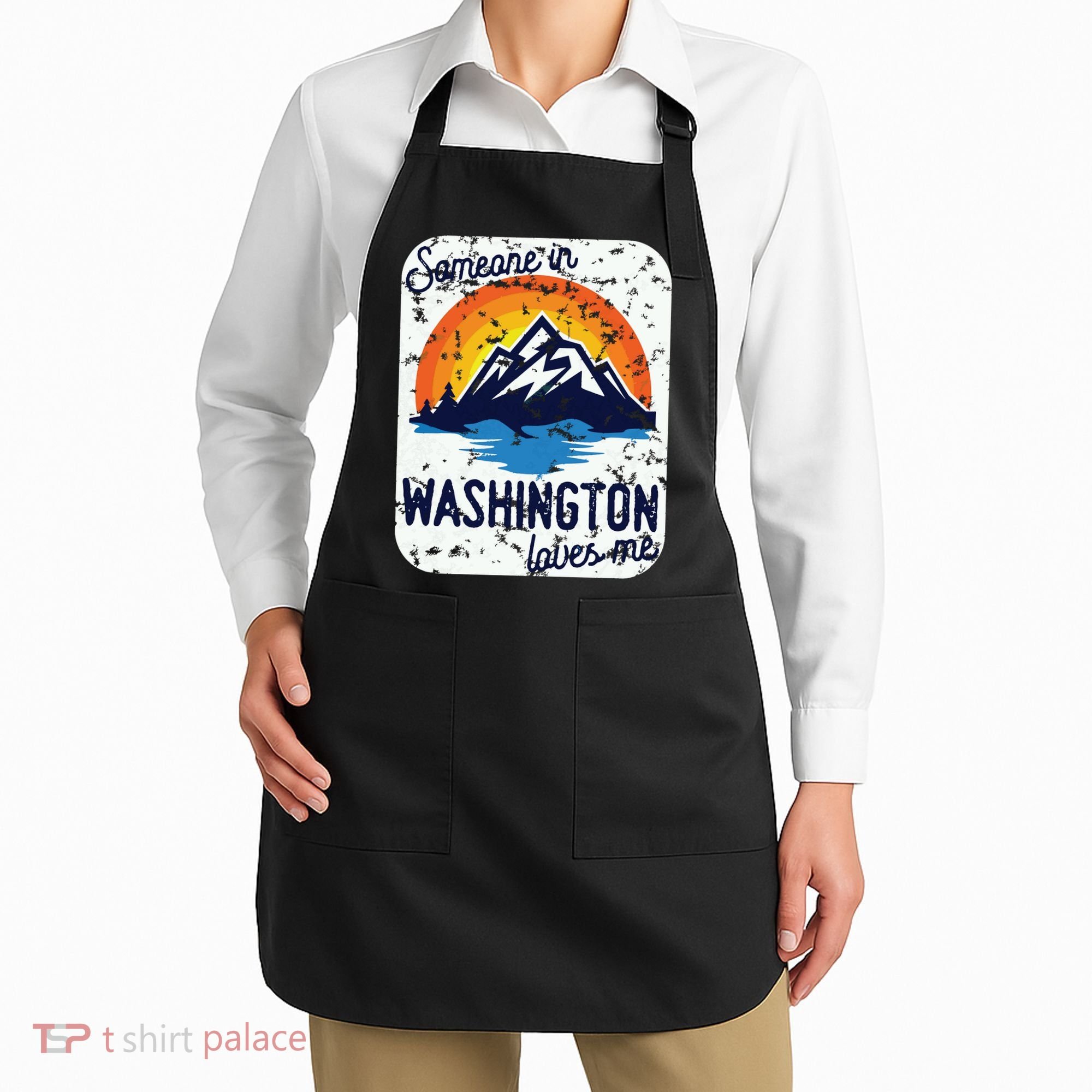 Someone In Washington Loves Me Apron