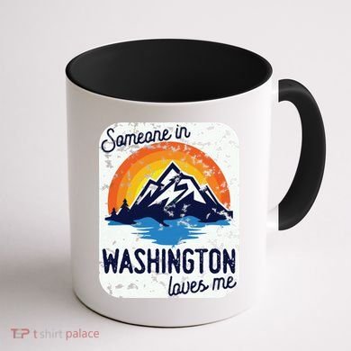 Someone In Washington Loves Me Coffee Mug back
