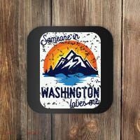 Someone In Washington Loves Me Coaster thumb 0