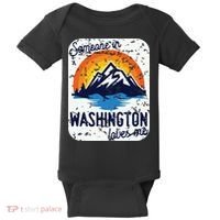 Someone In Washington Loves Me Baby Bodysuit thumb 0