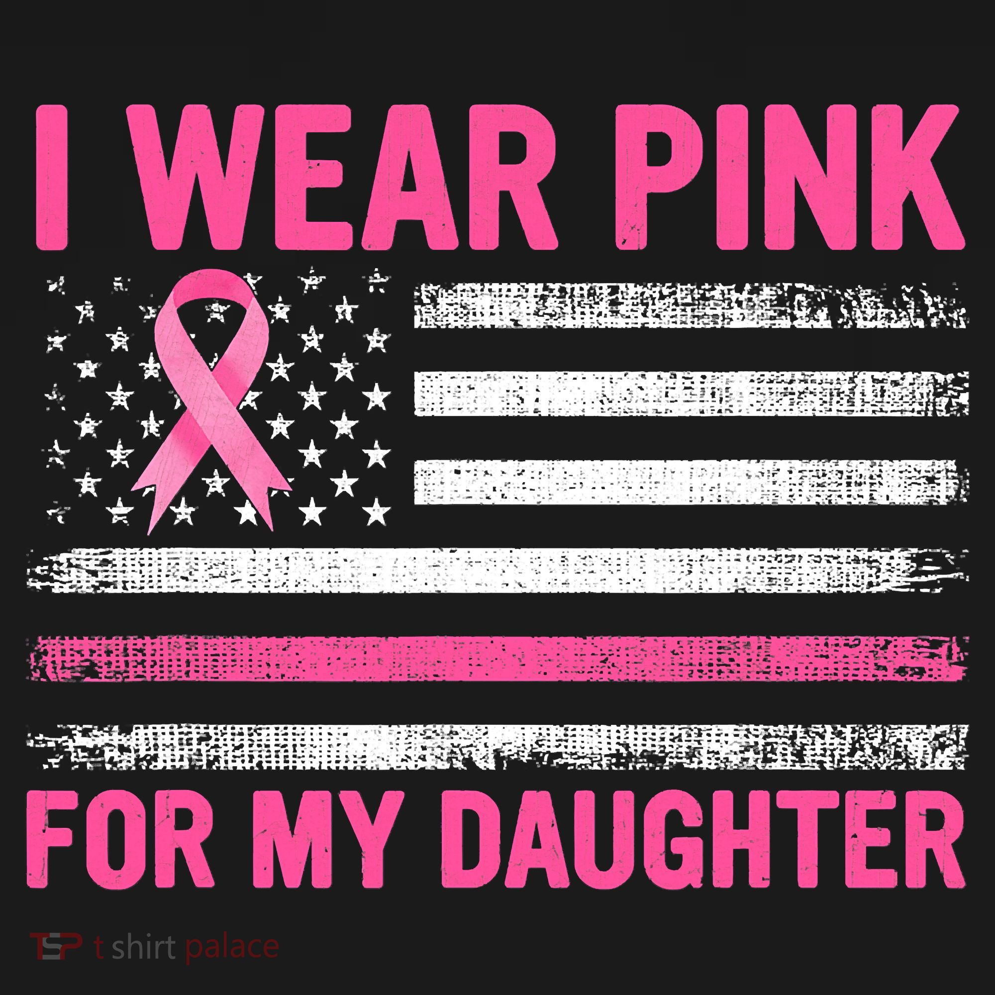 Support I Wear Pink For My Daughter Breast Cancer Awareness Women's Tank Top