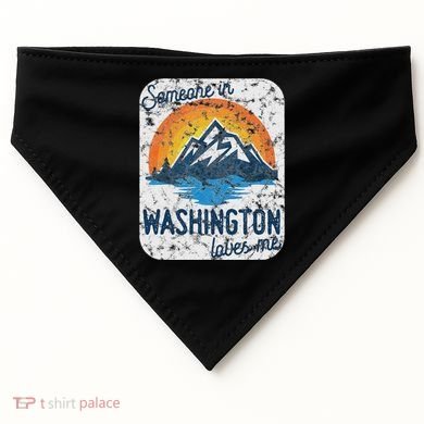 Someone In Washington Loves Me USA-Made Doggie Bandana