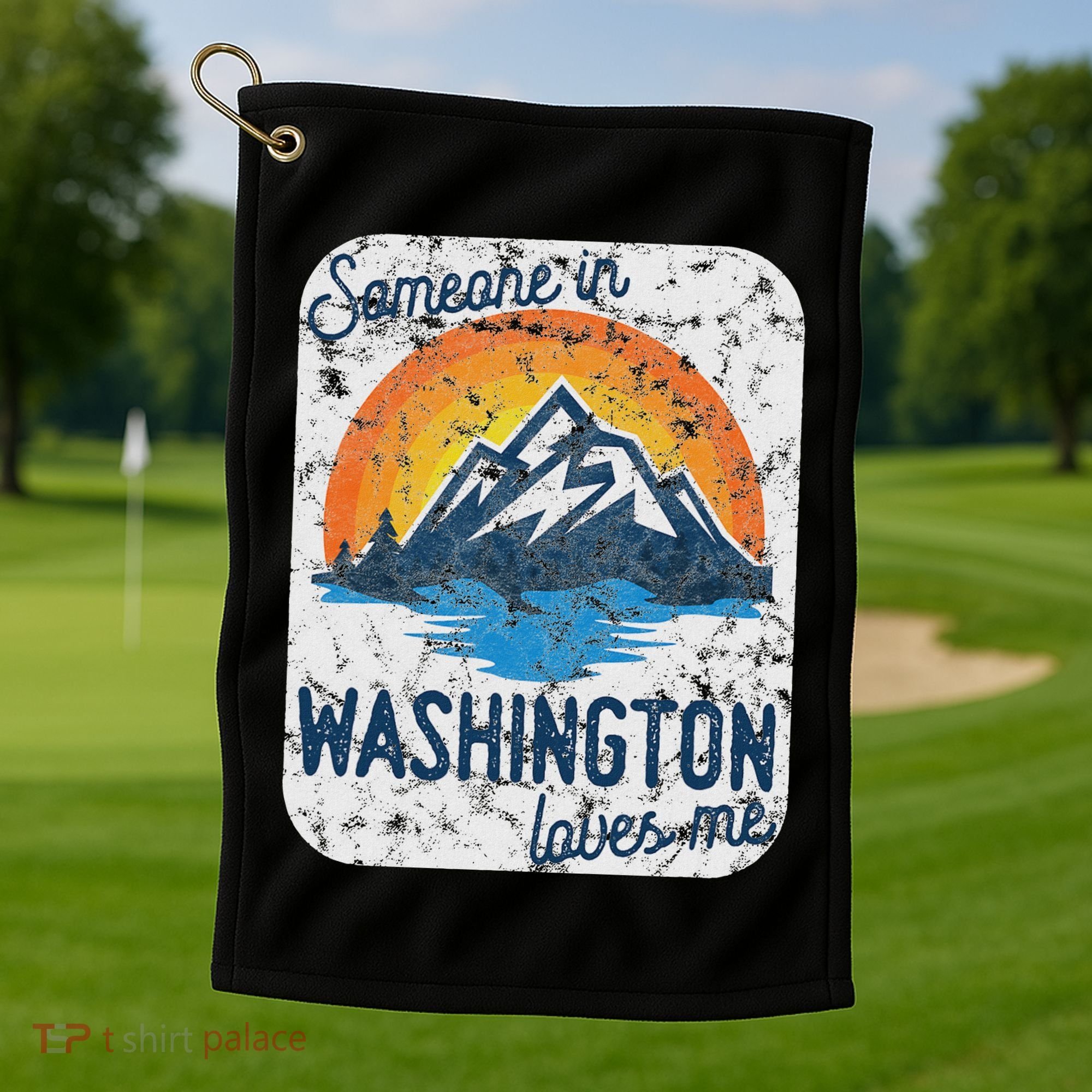 Someone In Washington Loves Me Golf Towel