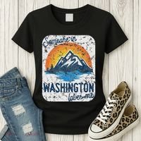 Someone In Washington Loves Me Women's T-Shirt thumb 3