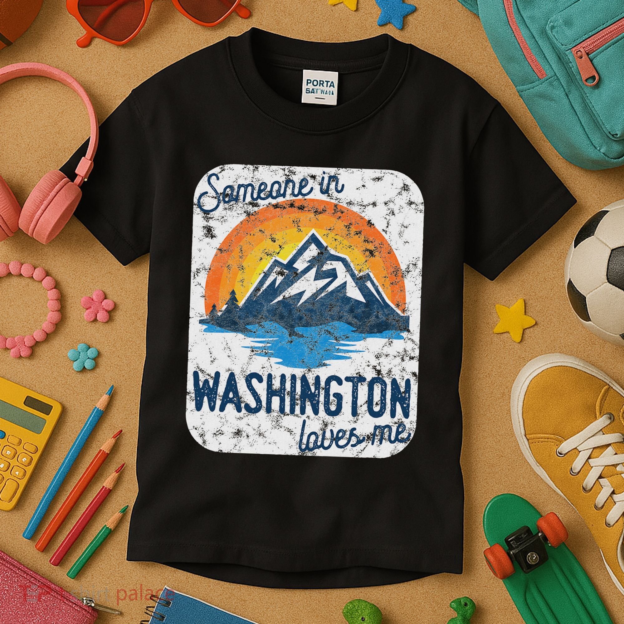 Someone In Washington Loves Me Kids T-Shirt