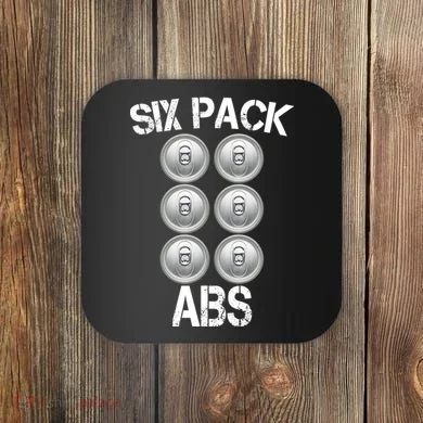 Six Abs Beer Coaster
