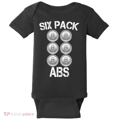 Six Abs Beer Baby Bodysuit