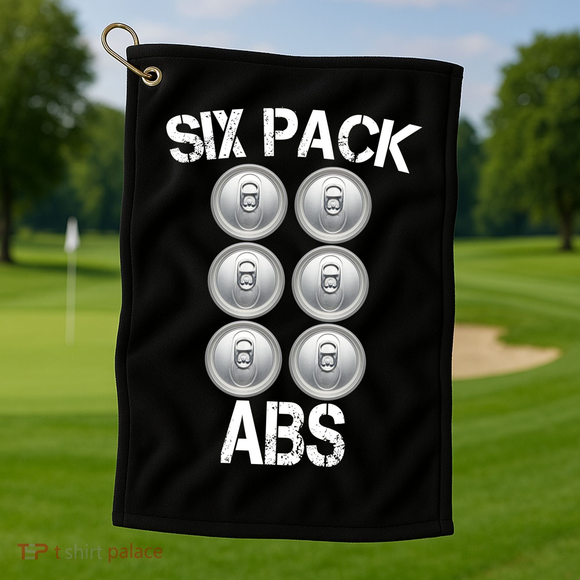 Six Abs Beer Golf Towel