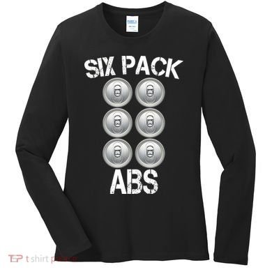 Six Abs Beer Women's Long Sleeve Shirt