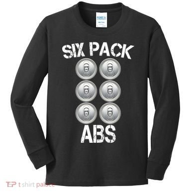 Six Abs Beer Kids Long Sleeve Shirt