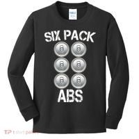 Six Abs Beer Kids Long Sleeve Shirt thumb 0
