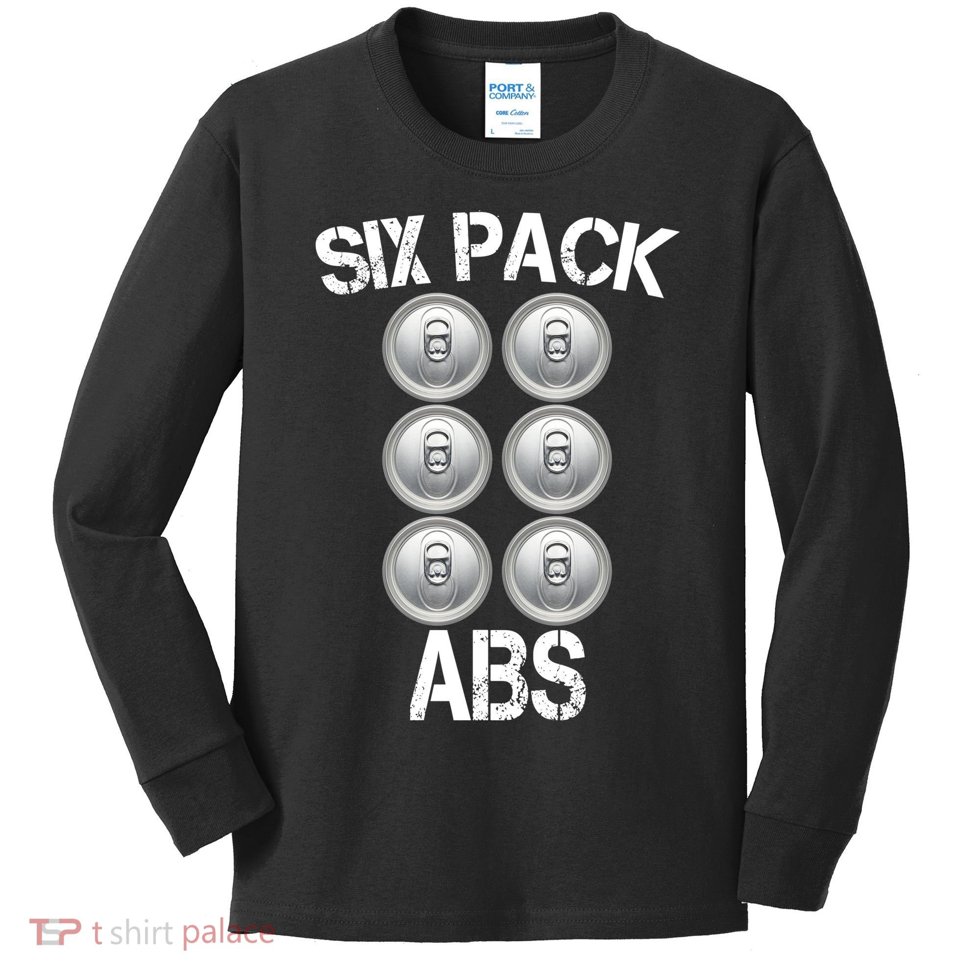 Six Abs Beer Kids Long Sleeve Shirt