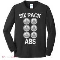 Six Abs Beer Kids Long Sleeve Shirt thumb 0