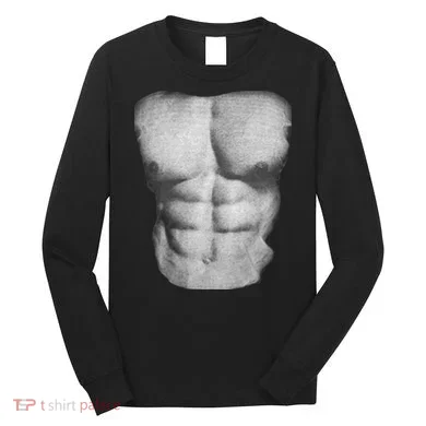 Six Pack Abs Long Sleeve Shirt