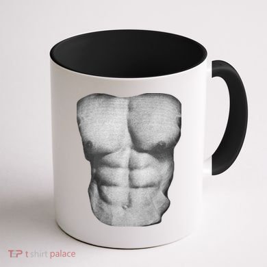 Six Pack Abs Coffee Mug back