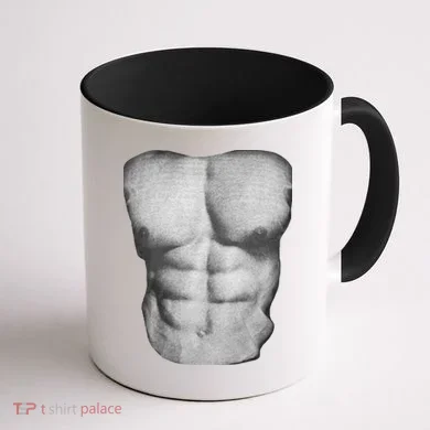 Six Pack Abs Coffee Mug back