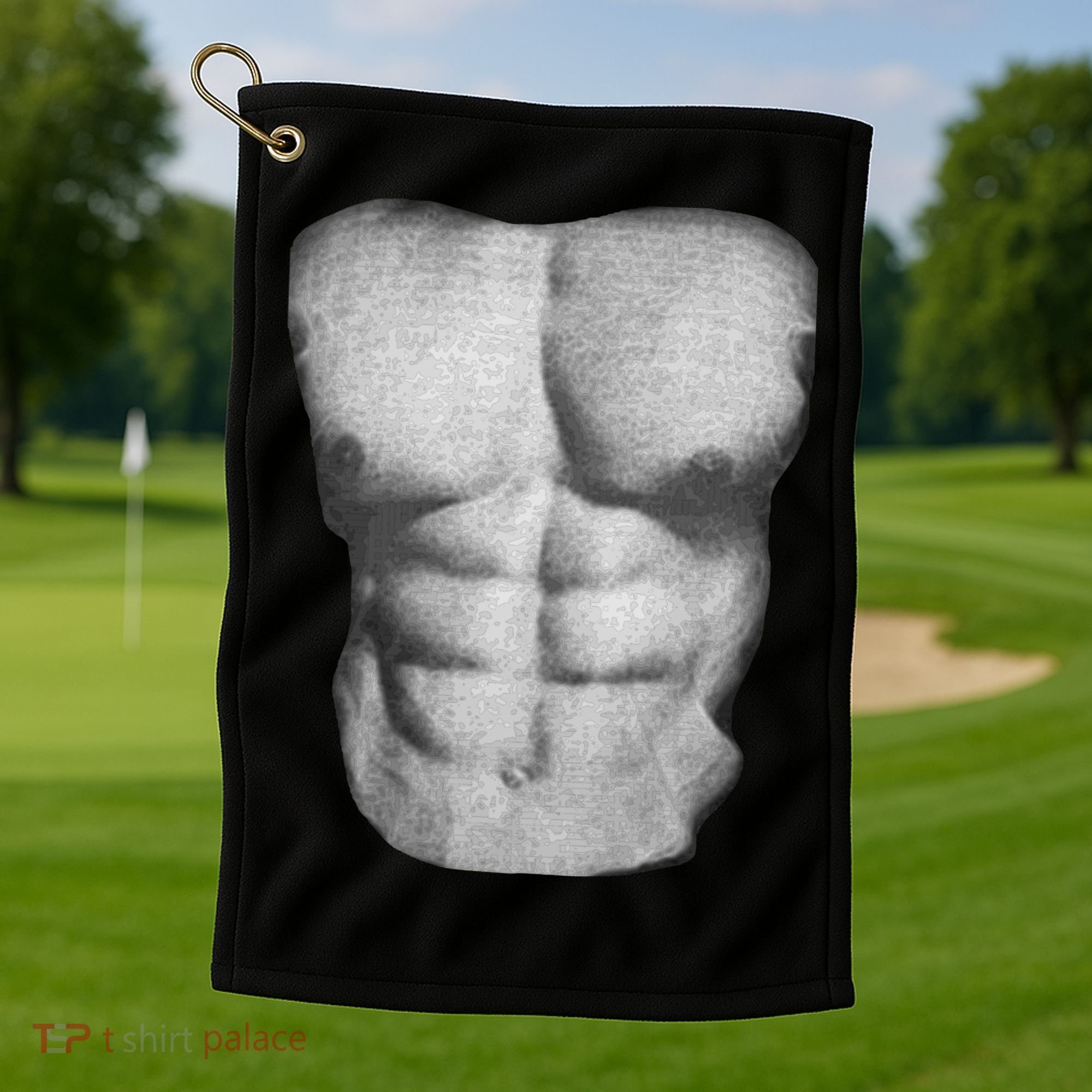 Six Pack Abs Golf Towel