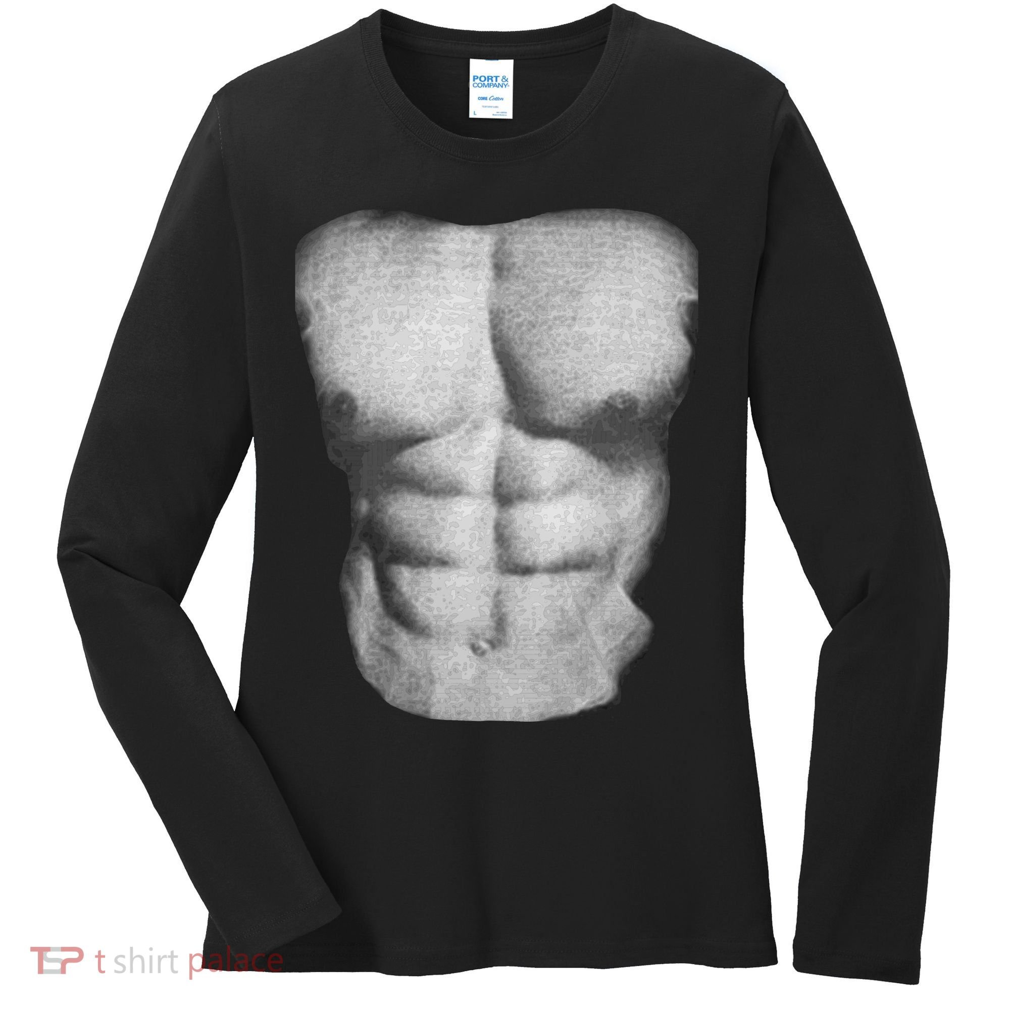 Six Pack Abs Women's Long Sleeve Shirt