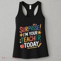 Surprise IM Your Teacher Today Women Substitute Teacher Women's Tank Top thumb 3
