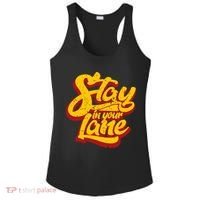 Stay In Your Lane Positive Message Ladies PosiCharge Competitor Racerback Tank thumb 0