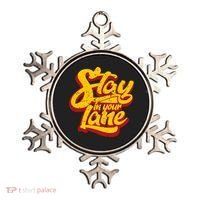 Stay In Your Lane Positive Message Ornament thumb 0