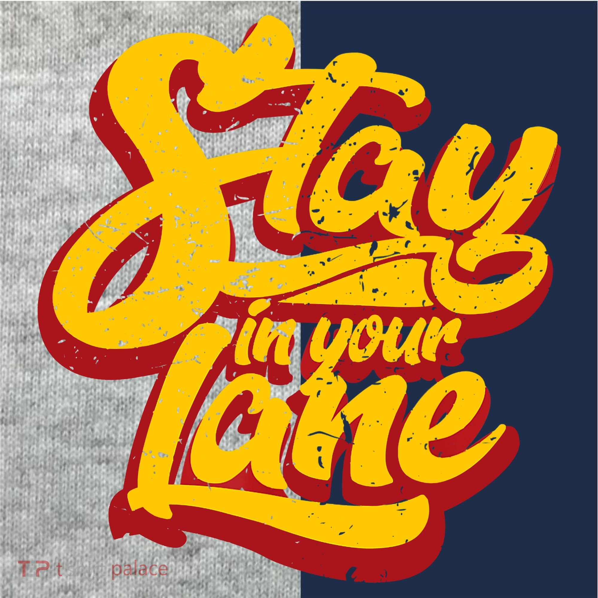 Stay In Your Lane Positive Message Kids Colorblock Raglan Jersey