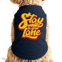 Stay In Your Lane Positive Message Doggie Tank thumb 0