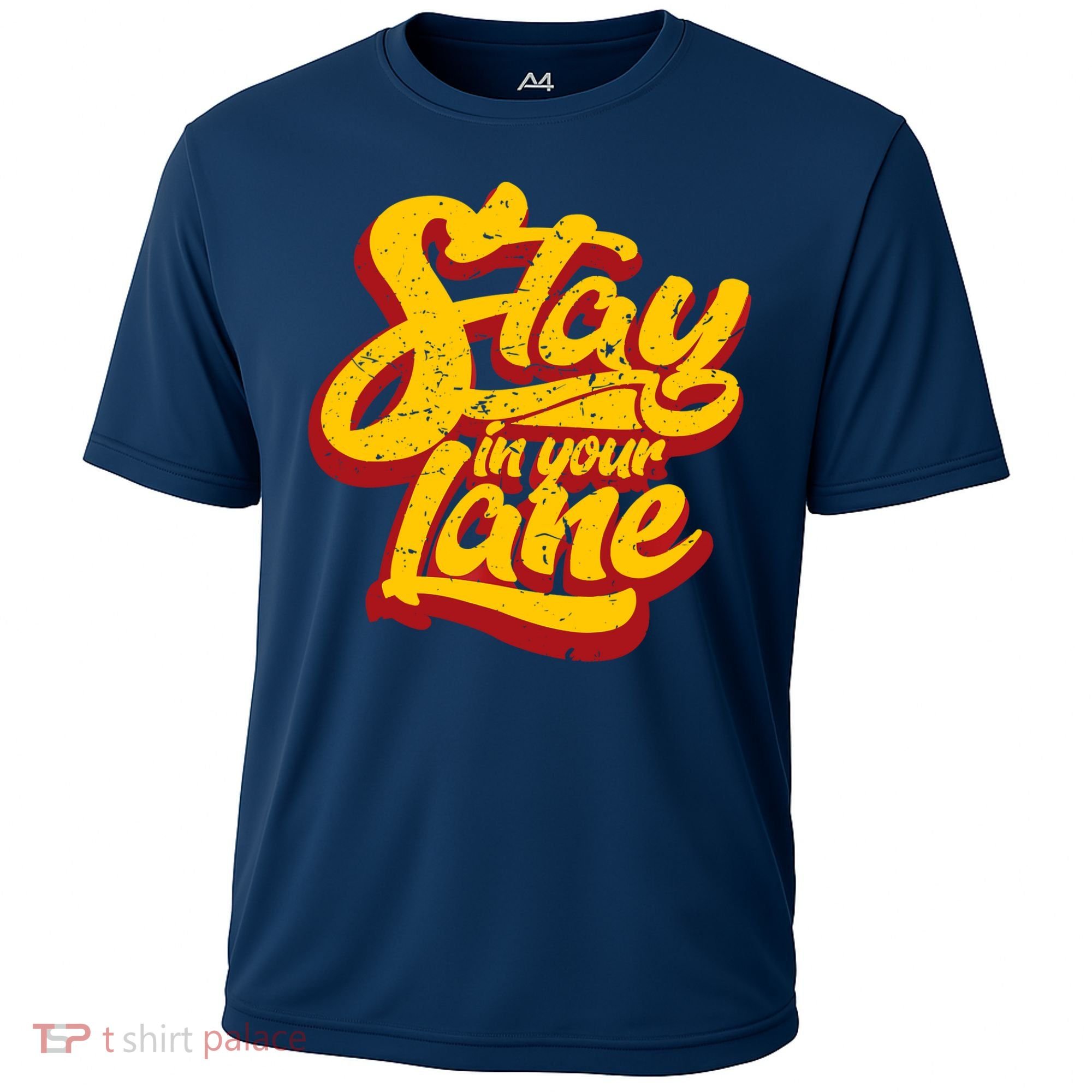 Stay In Your Lane Positive Message Cooling Performance Crew T-Shirt