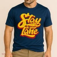 Stay In Your Lane Positive Message Cooling Performance Crew T-Shirt thumb 2