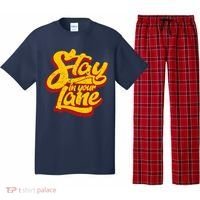 Stay In Your Lane Positive Message Pajama Set thumb 0