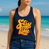 Stay In Your Lane Positive Message Women's Tank Top thumb 2