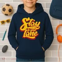 Stay In Your Lane Positive Message Kids Hoodie thumb 2